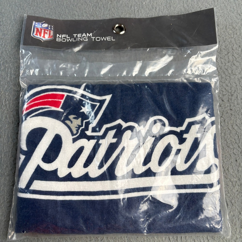 NFL New England Patriots Bowling Towel KR Strikeforce Cotton Navy Blue Logo